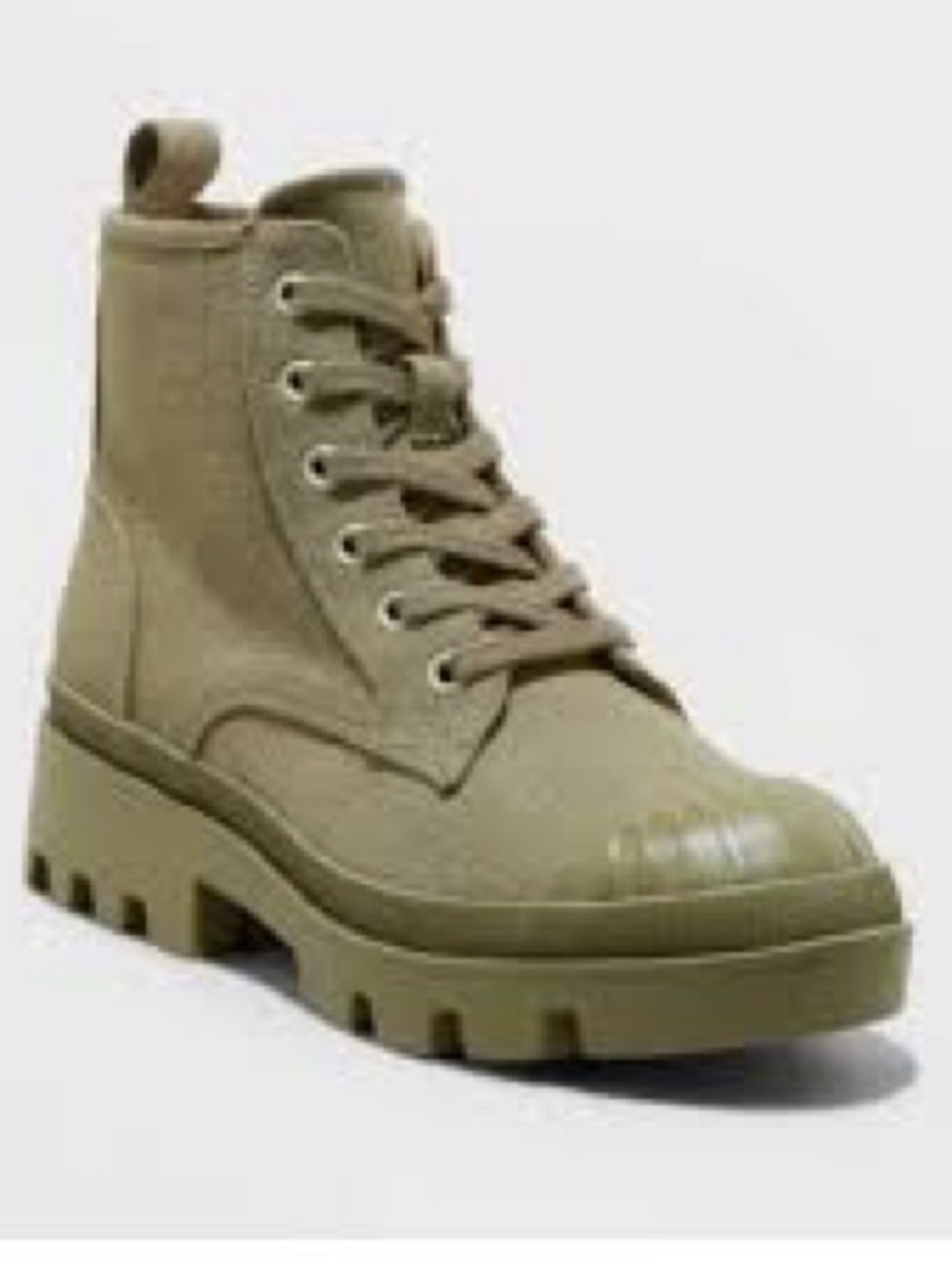 Universal Threads Women’s Combat Lace-Up Boot - Olive